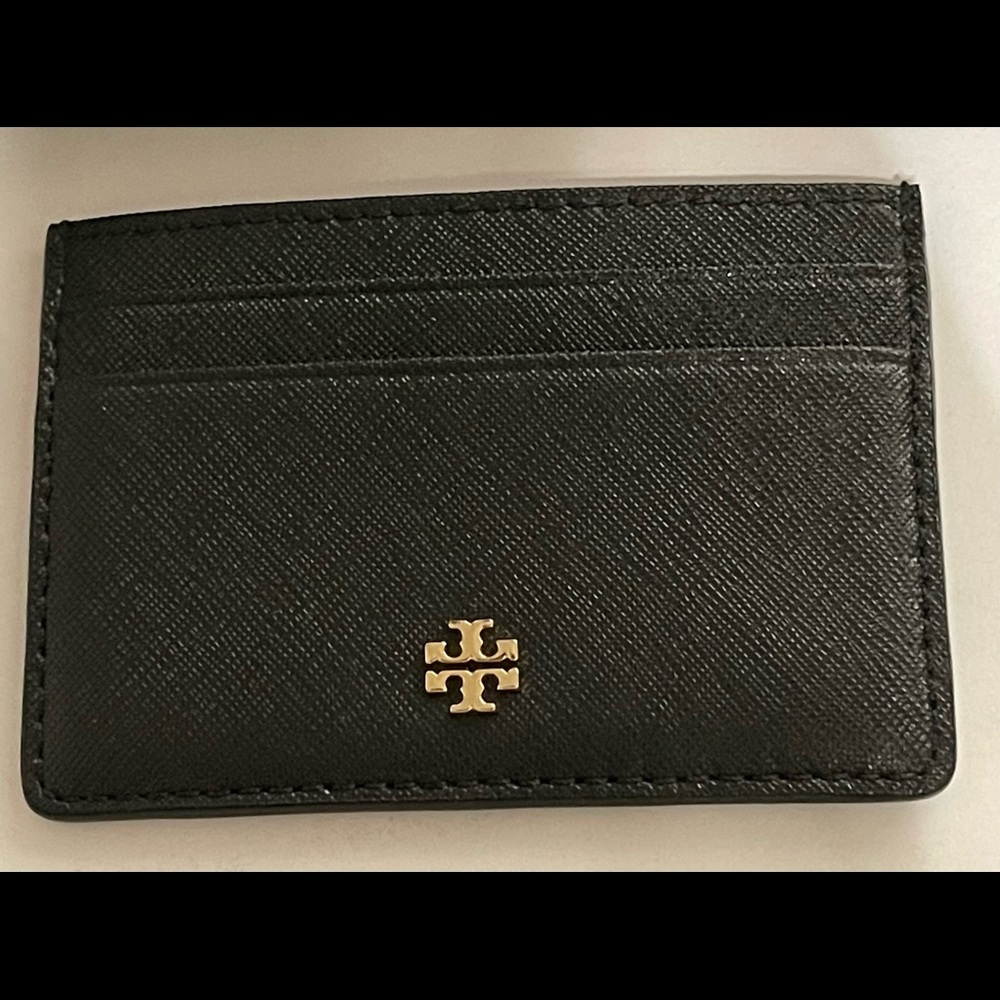 Tory Burch Emerson Saffiano Slim Card Holder